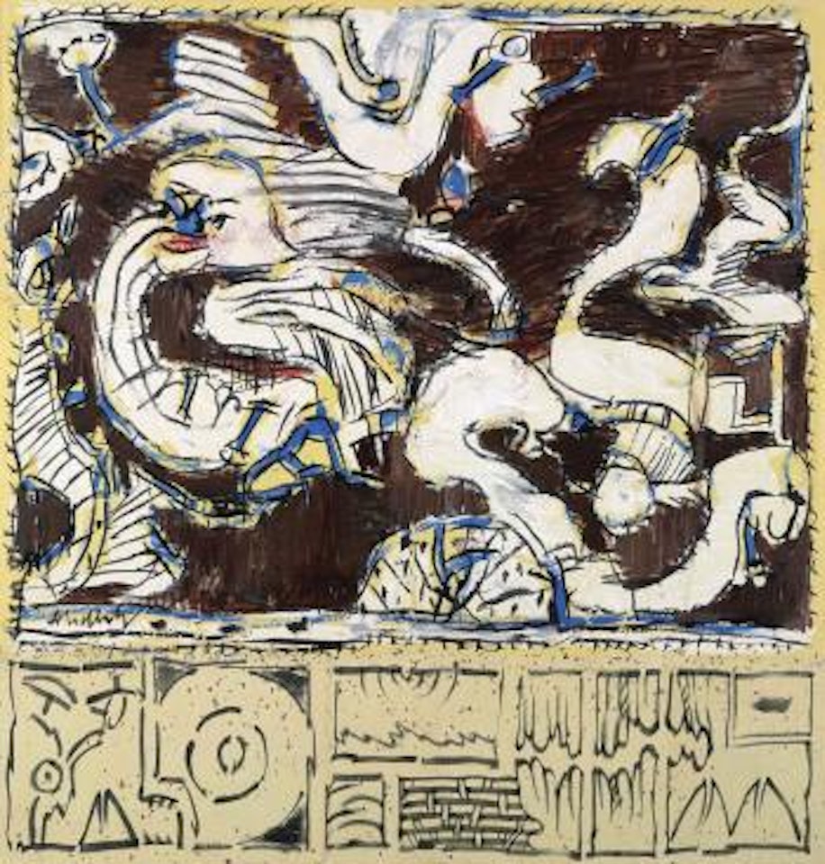 Le blanc volatil (The White Volatile) by Pierre Alechinsky