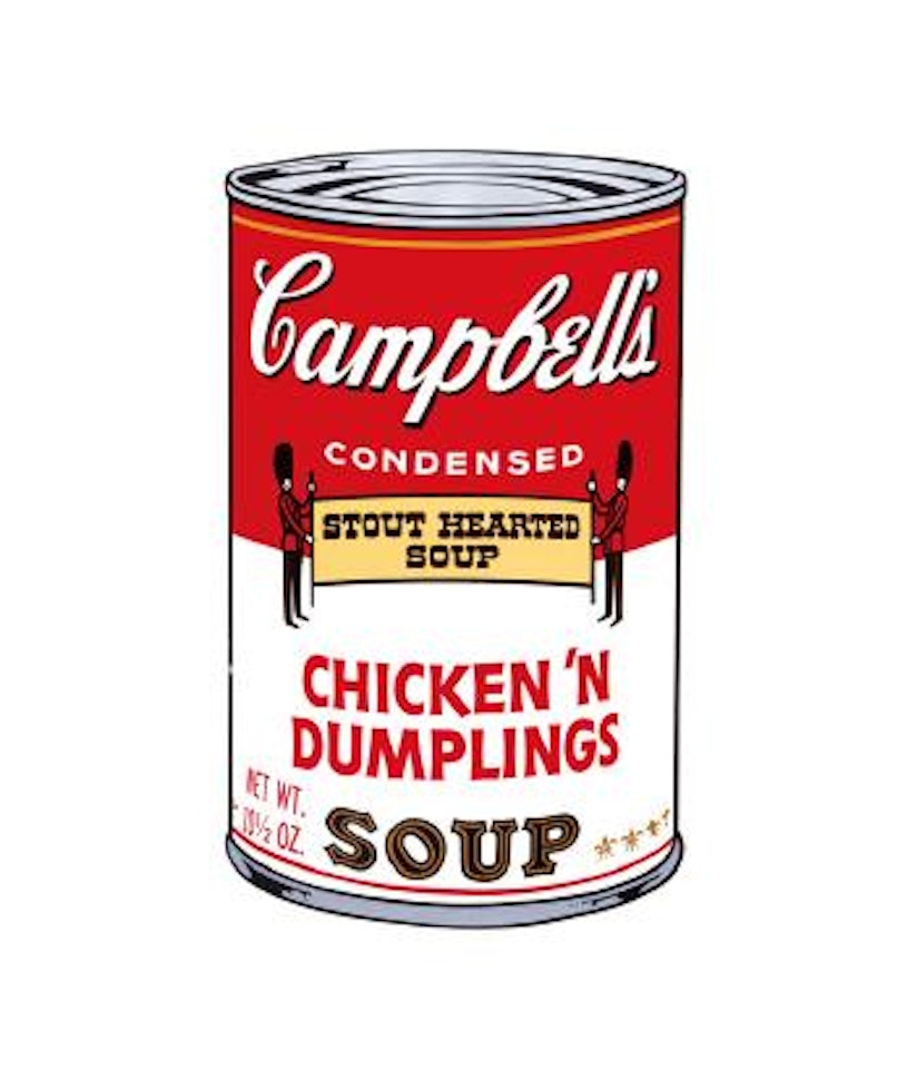 Campbell Soup II (chicken'n dumplings) by Andy Warhol