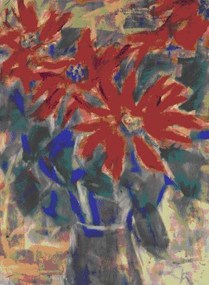 Rote Blüten by Christian Rohlfs