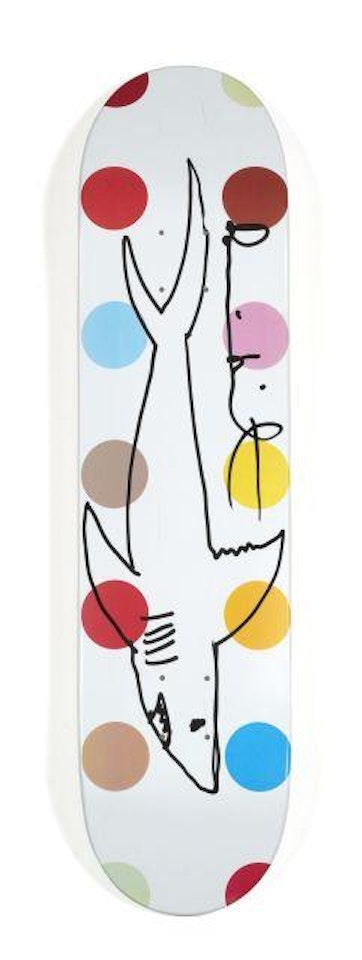 Skateboard With Shark by Damien Hirst