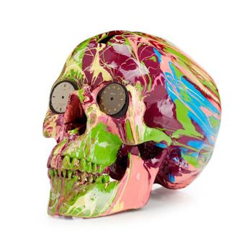 The Hours Spin Skull by Damien Hirst