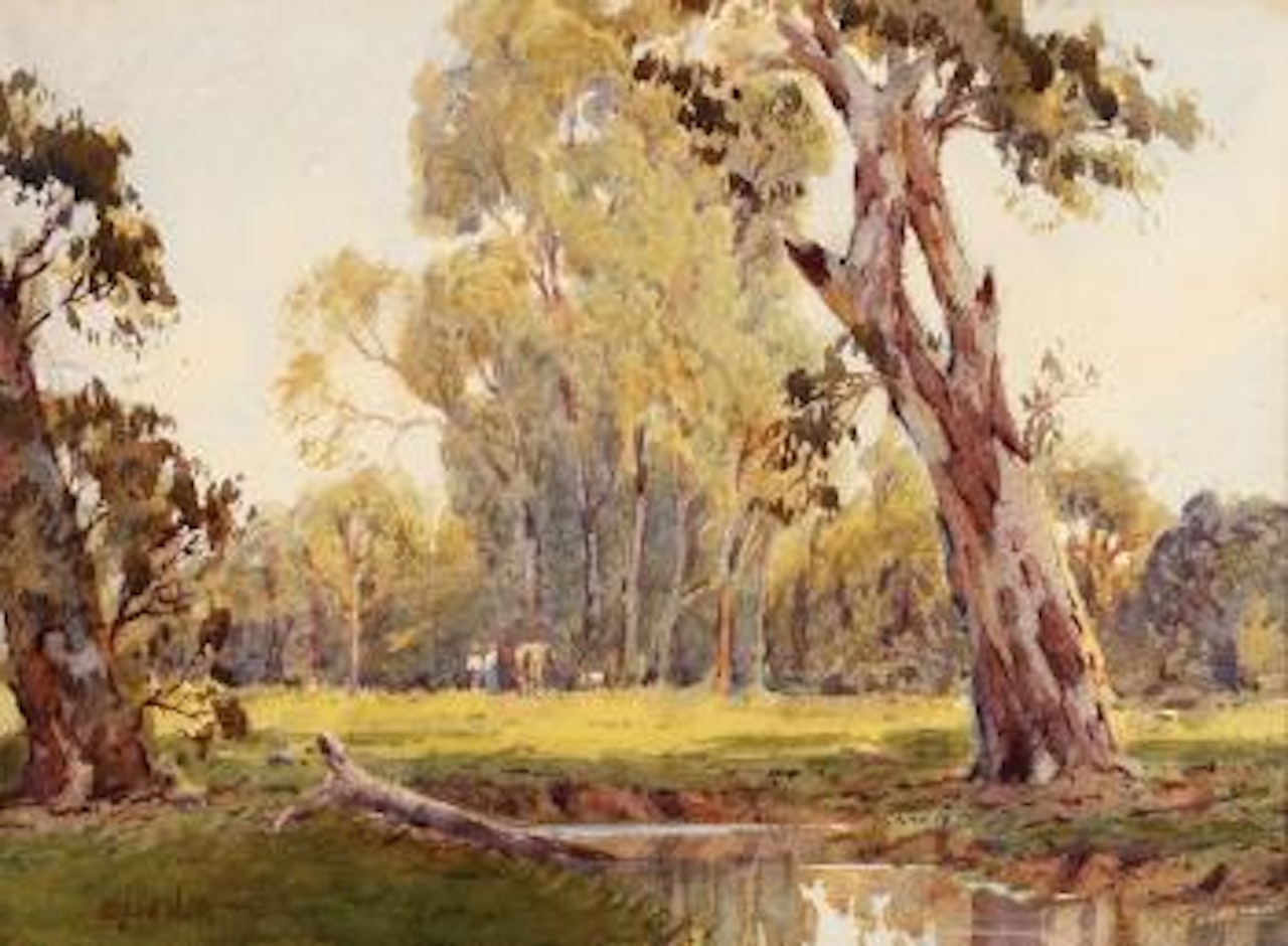 Old sycamores by Alfred Hutty