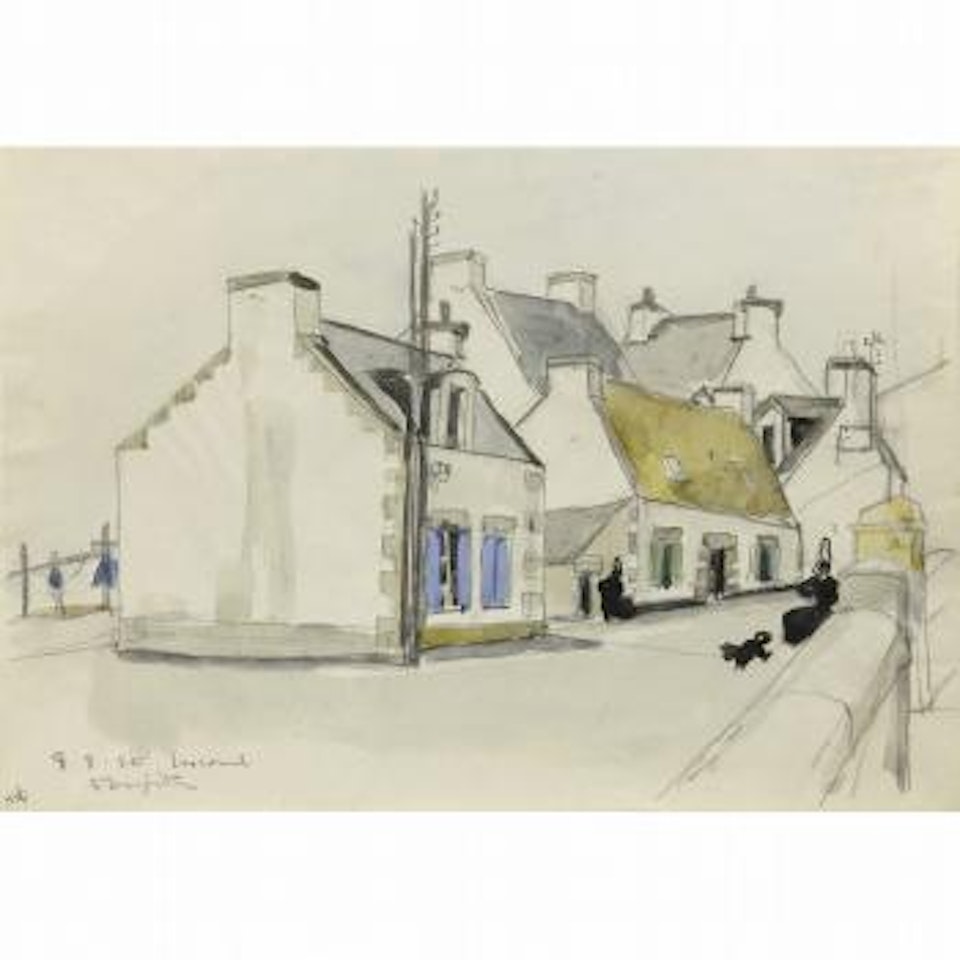 Lesconil, Finistere by Leonard Tsuguharu Foujita