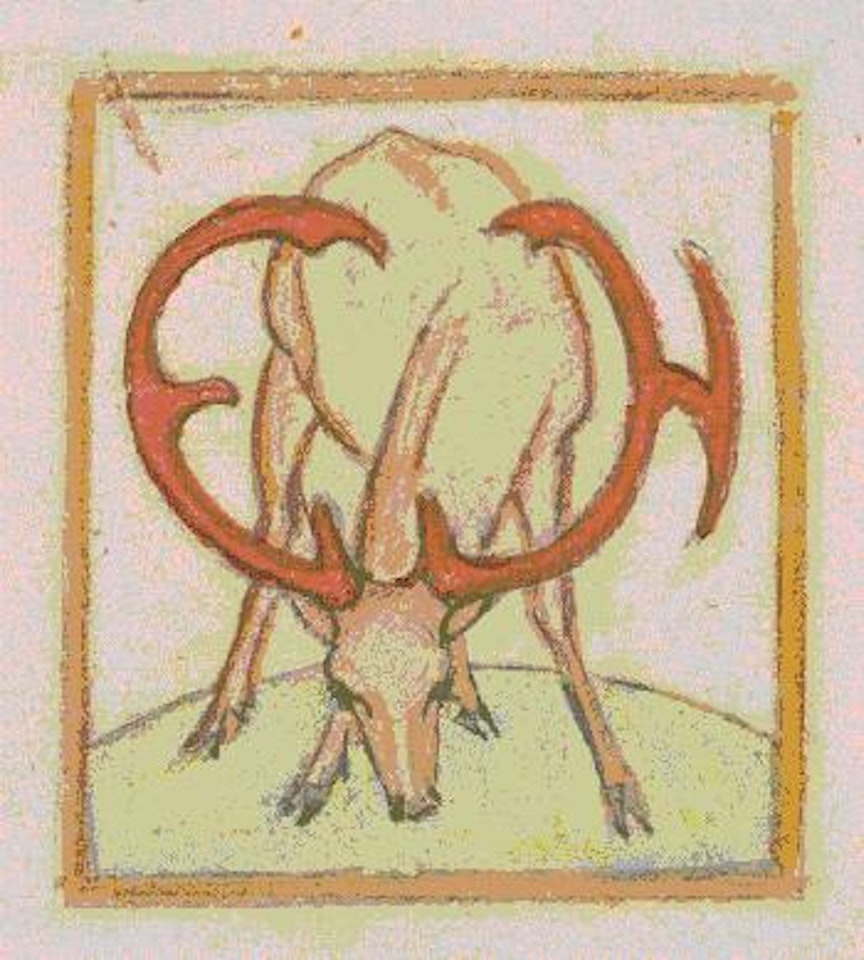 Entwurf zu Exlibris Emil Hirsch III by Franz Marc