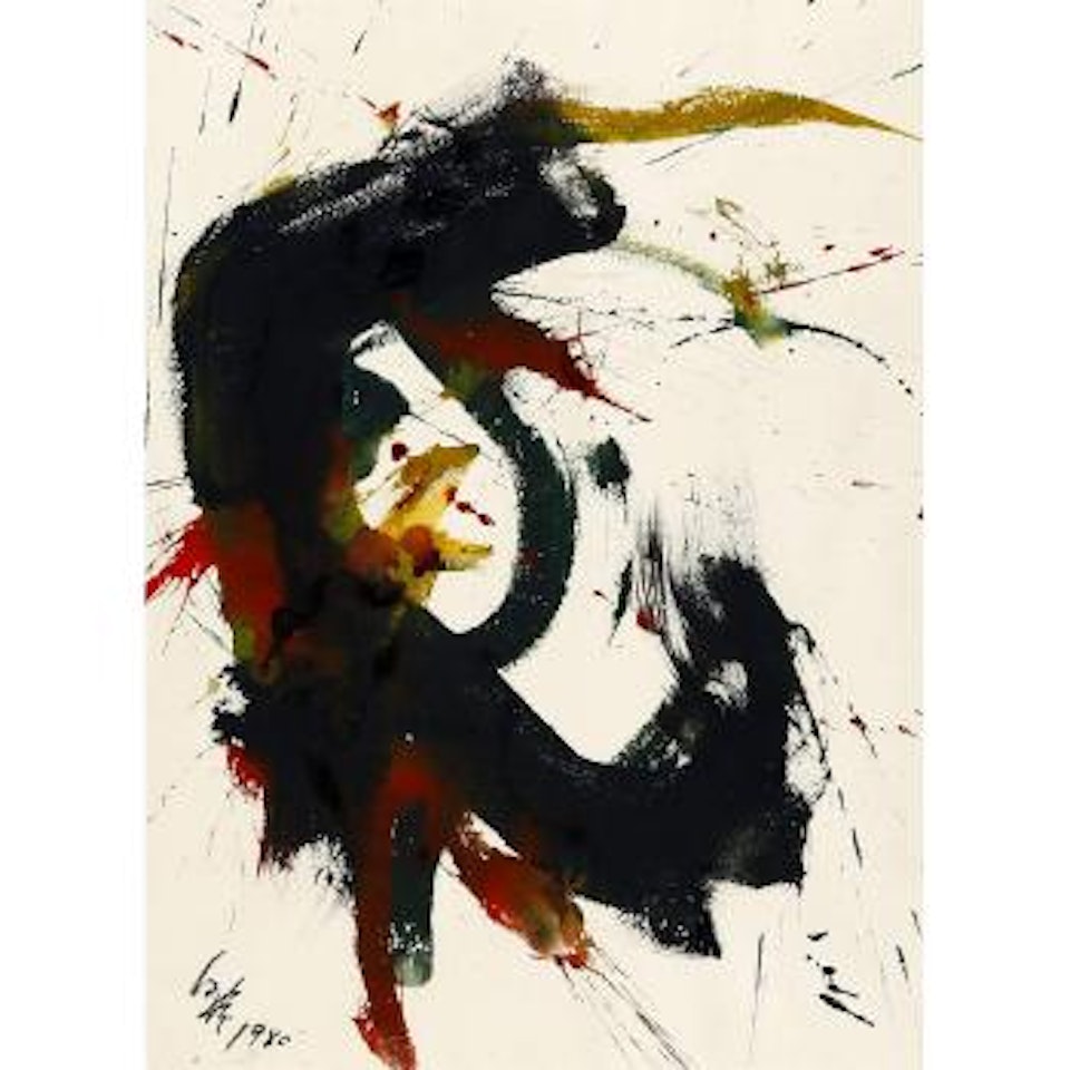 Work by Kazuo Shiraga