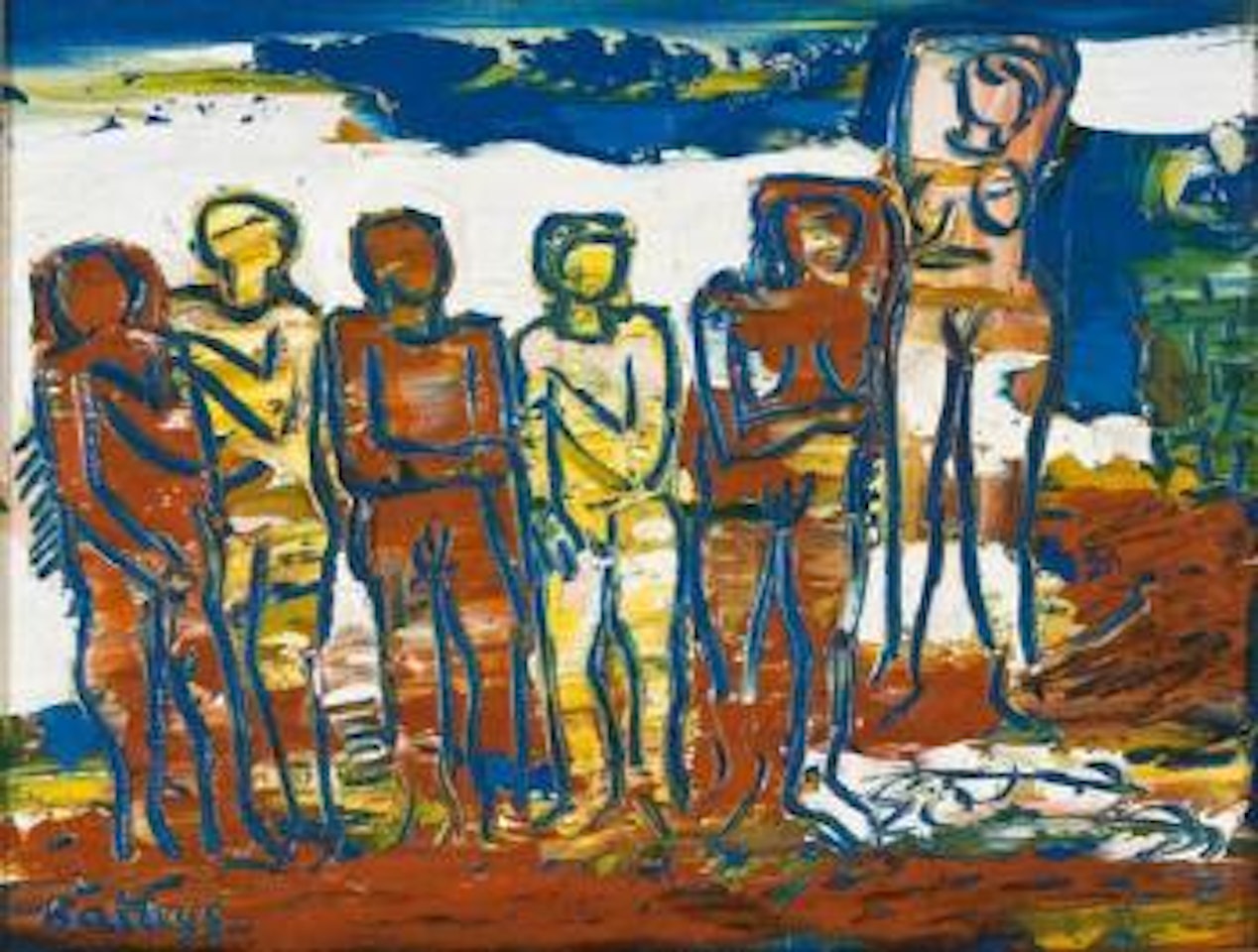 Six figures by Walter Battiss