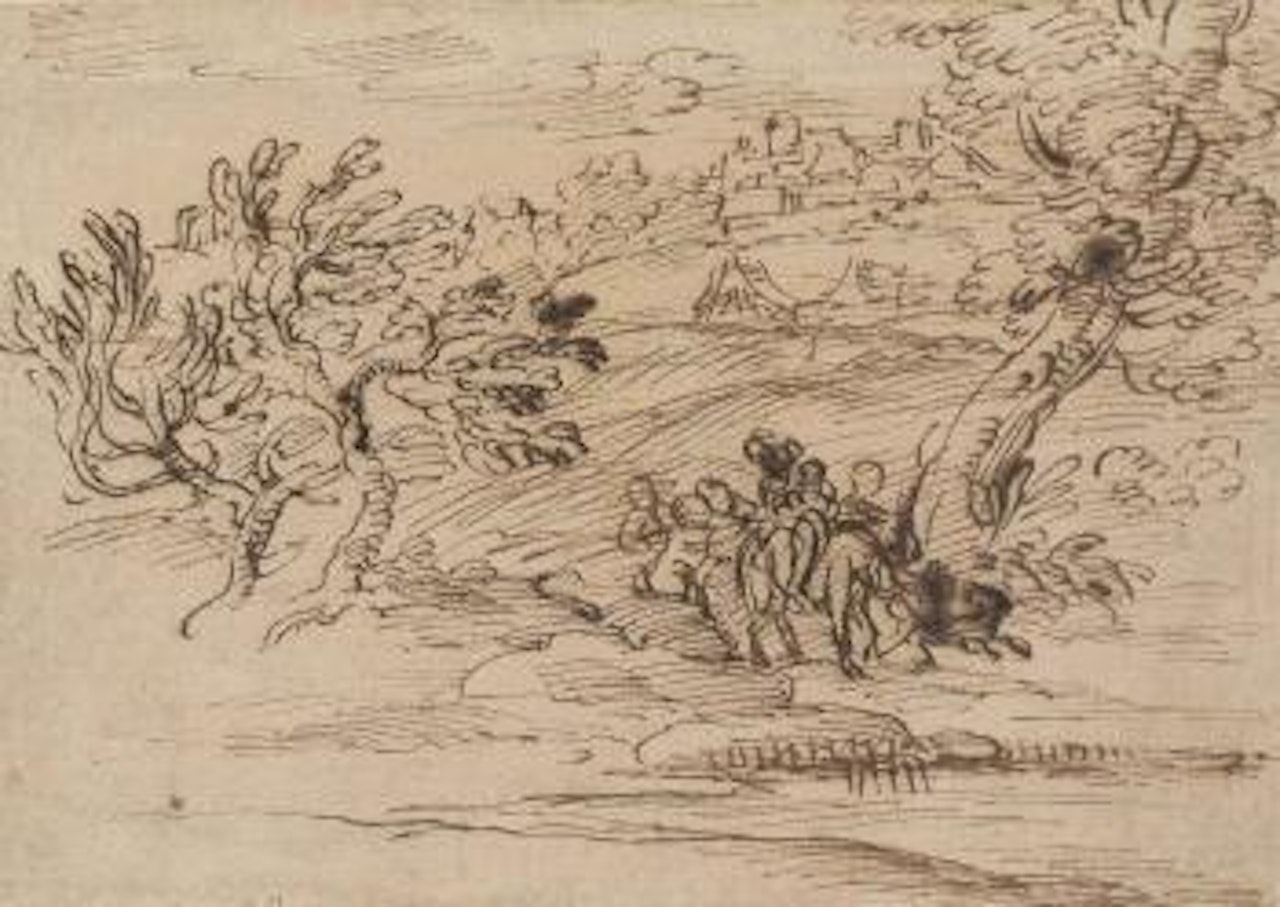 The Flight into Egypt by Pier Francesco Mola