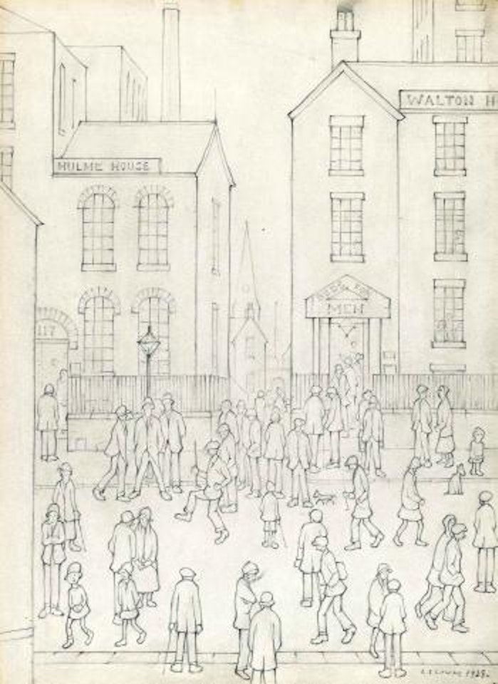 The Lodging House by Laurence Stephen Lowry