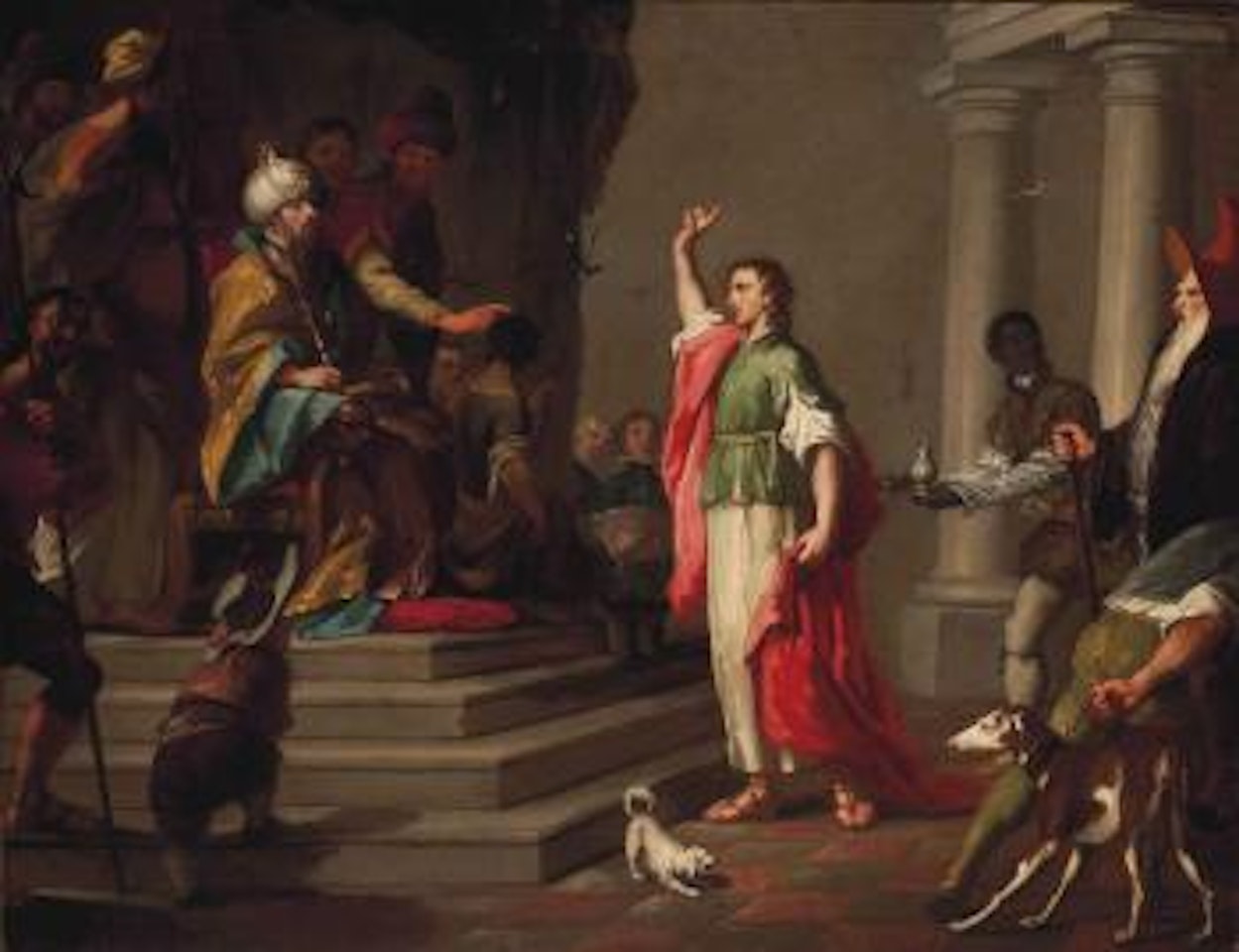 Joseph interpreting Pharaoh's dreams by Venetian School