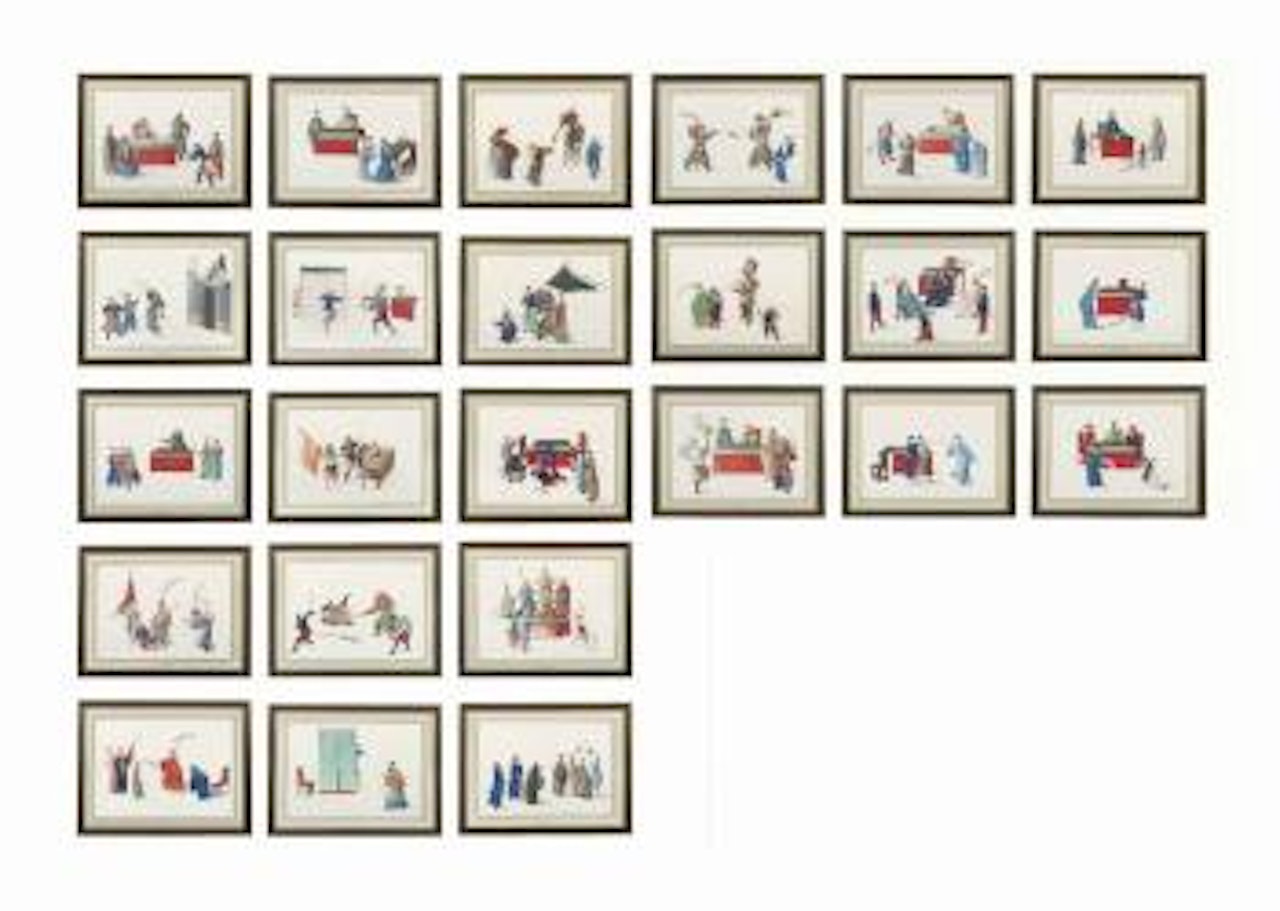 A set of 24 Chinese Paintings by Chinese School
