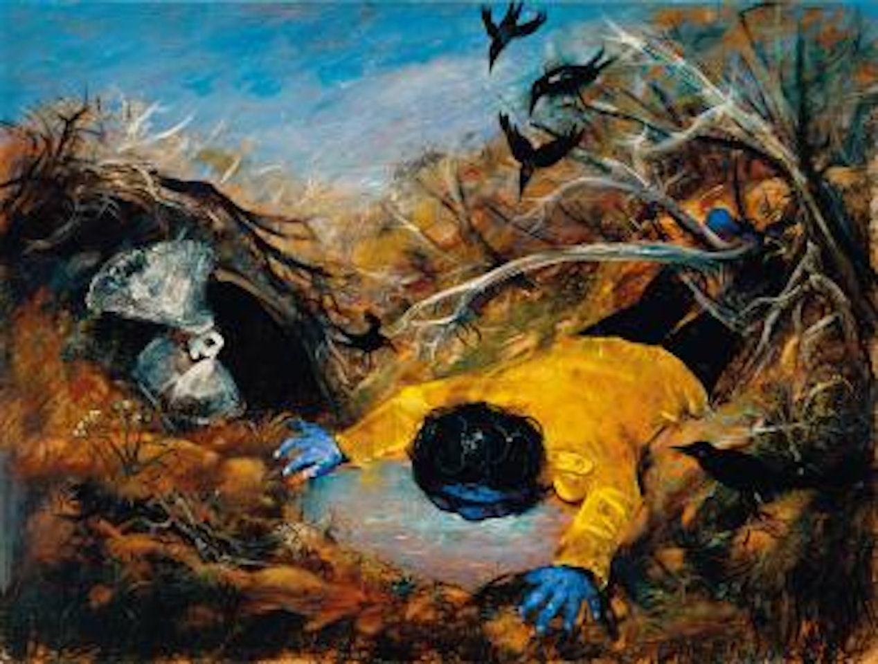 Bridegroom drinking from a creek II by Arthur Merric Bloomfield Boyd