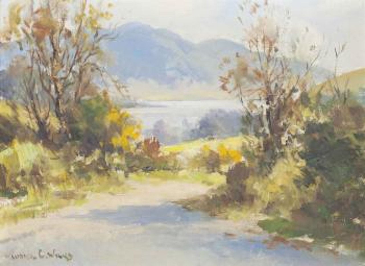 Above Rostrevor and Mourne Mountains, County Down by Maurice Canning Wilks