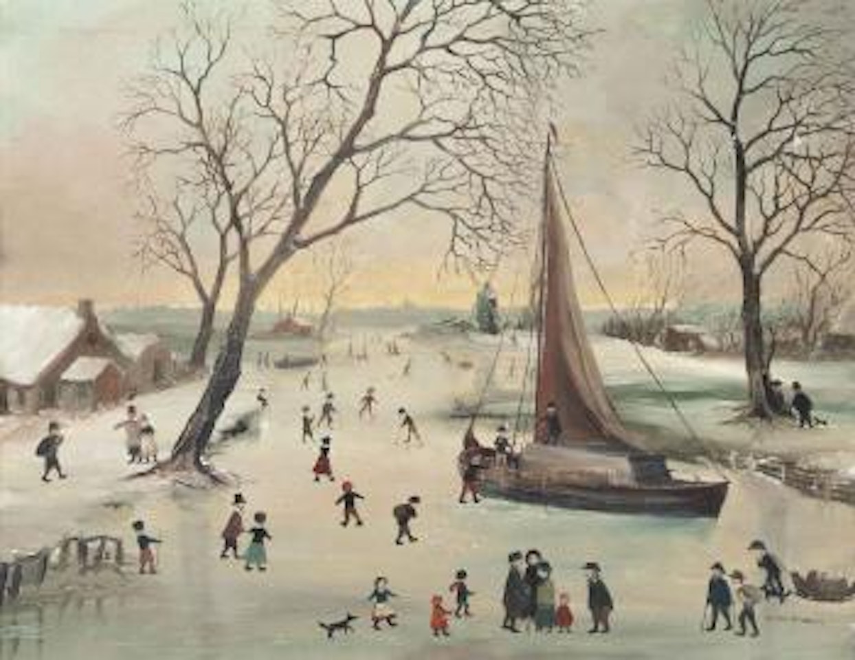 Winter landscape (On the morning of my tenth birthday) by Helen Bradley
