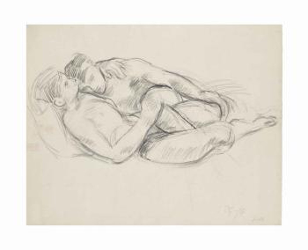 Men embracing; Reclining male nude; Standing male nude by Duncan Grant