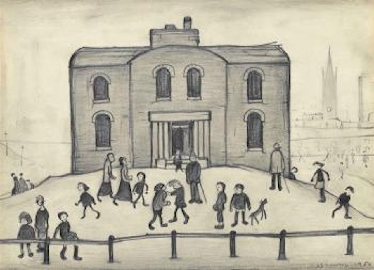 Old house by Laurence Stephen Lowry