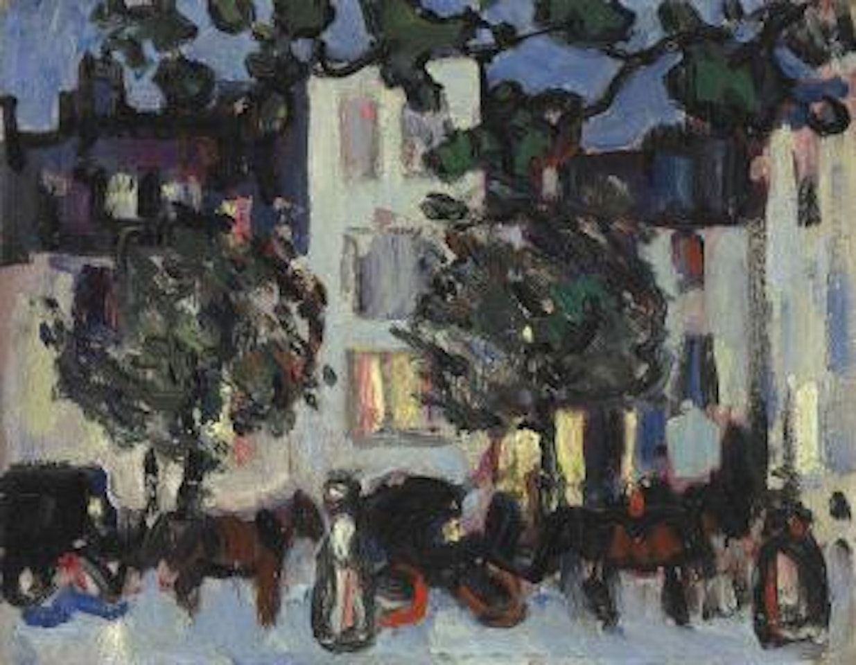 Boulevard Montparnasse, Evening by John Duncan Fergusson