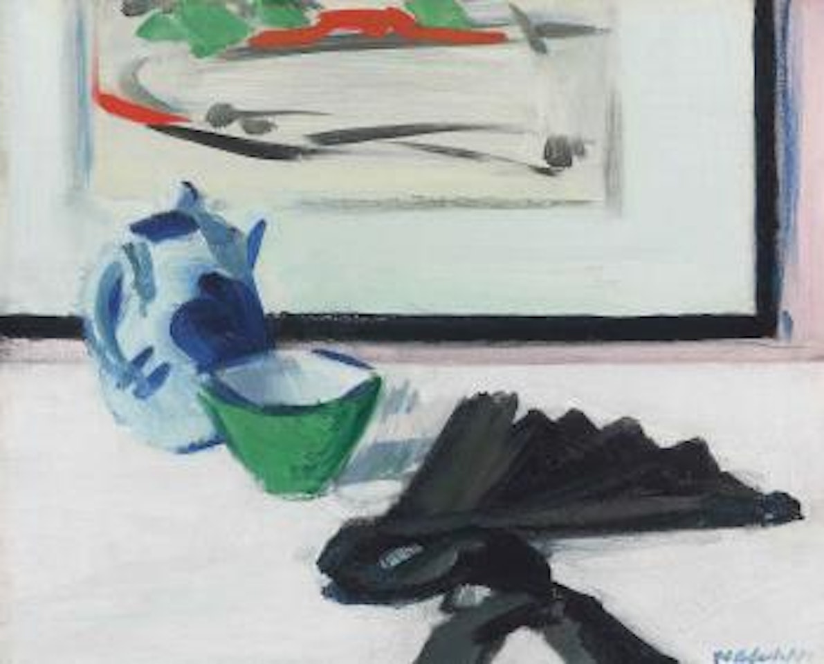 Still life with Fan and Picture by Francis Campbell Boileau Cadell