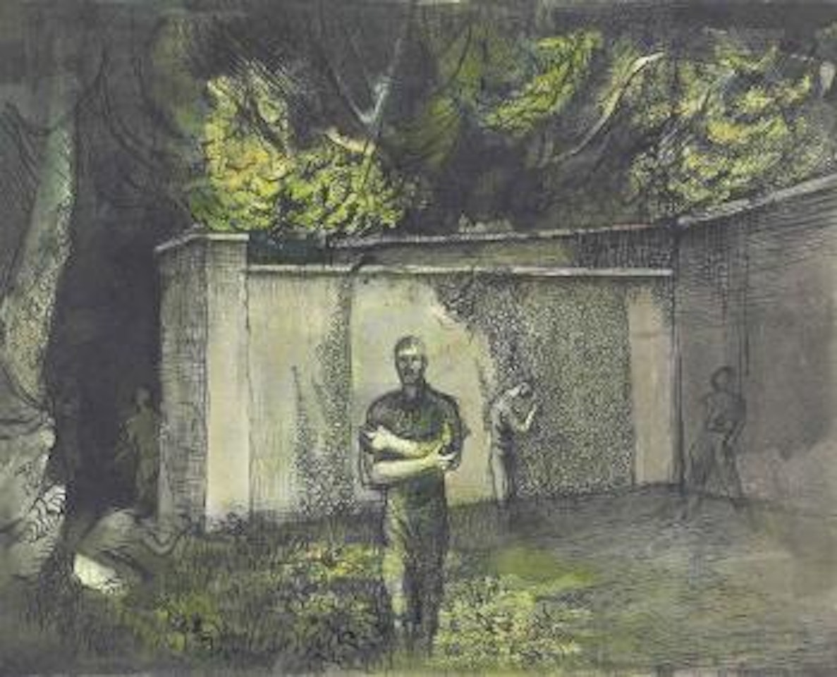 The Wall at Ashton Gifford III by Keith Vaughan