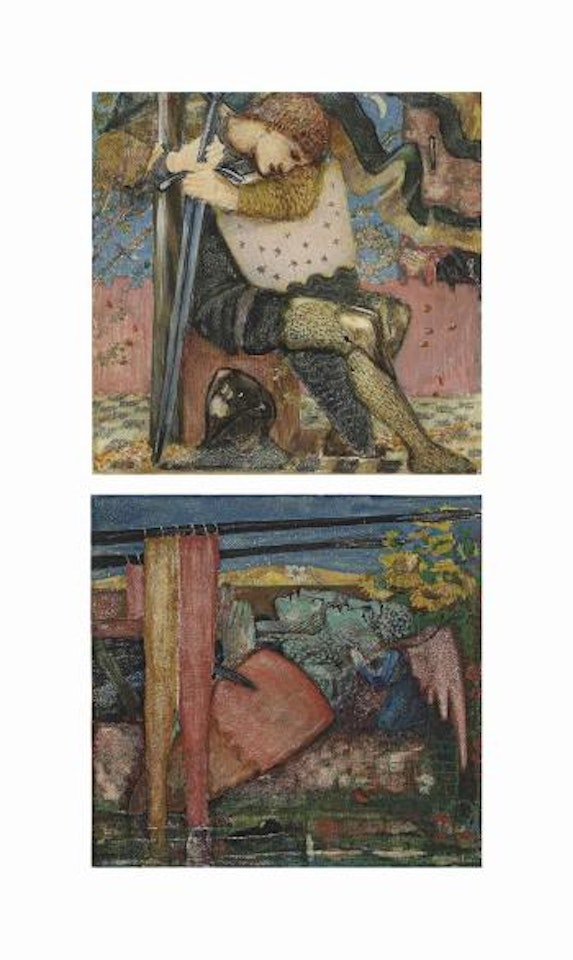 Two subjects from medieval romance by Edward Coley Burne-Jones