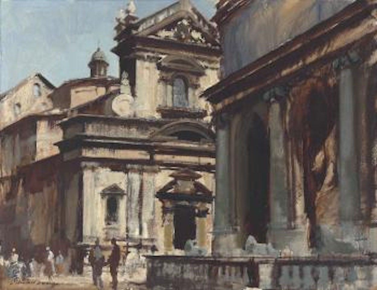 Sunshine and shadows, Rome by Edward Seago