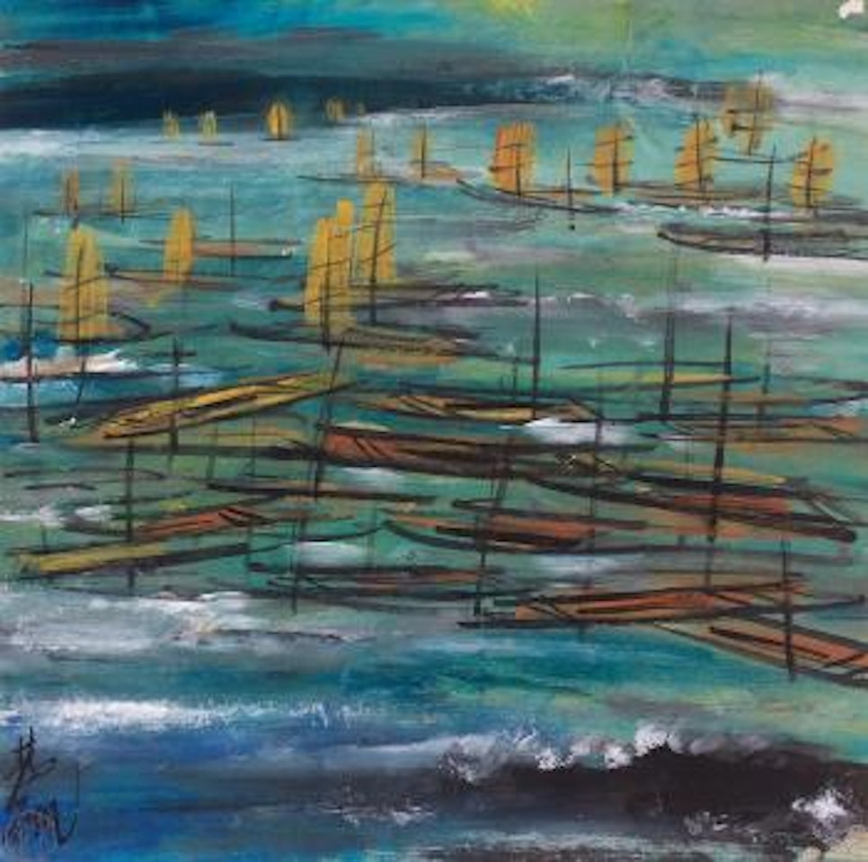 Boats by Lin Fengmian