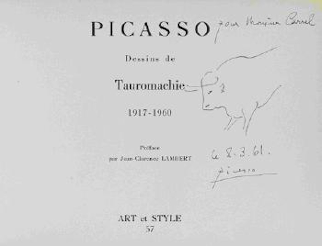 Stier by Pablo Picasso