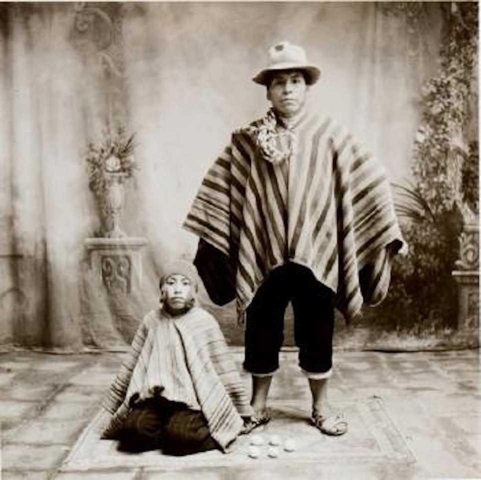 Christmas at Cuzco, 'egg seller (5 eggs with his son)'… by Irving Penn