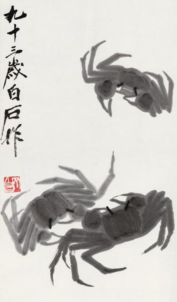 Three Crabs by Qi Baishi