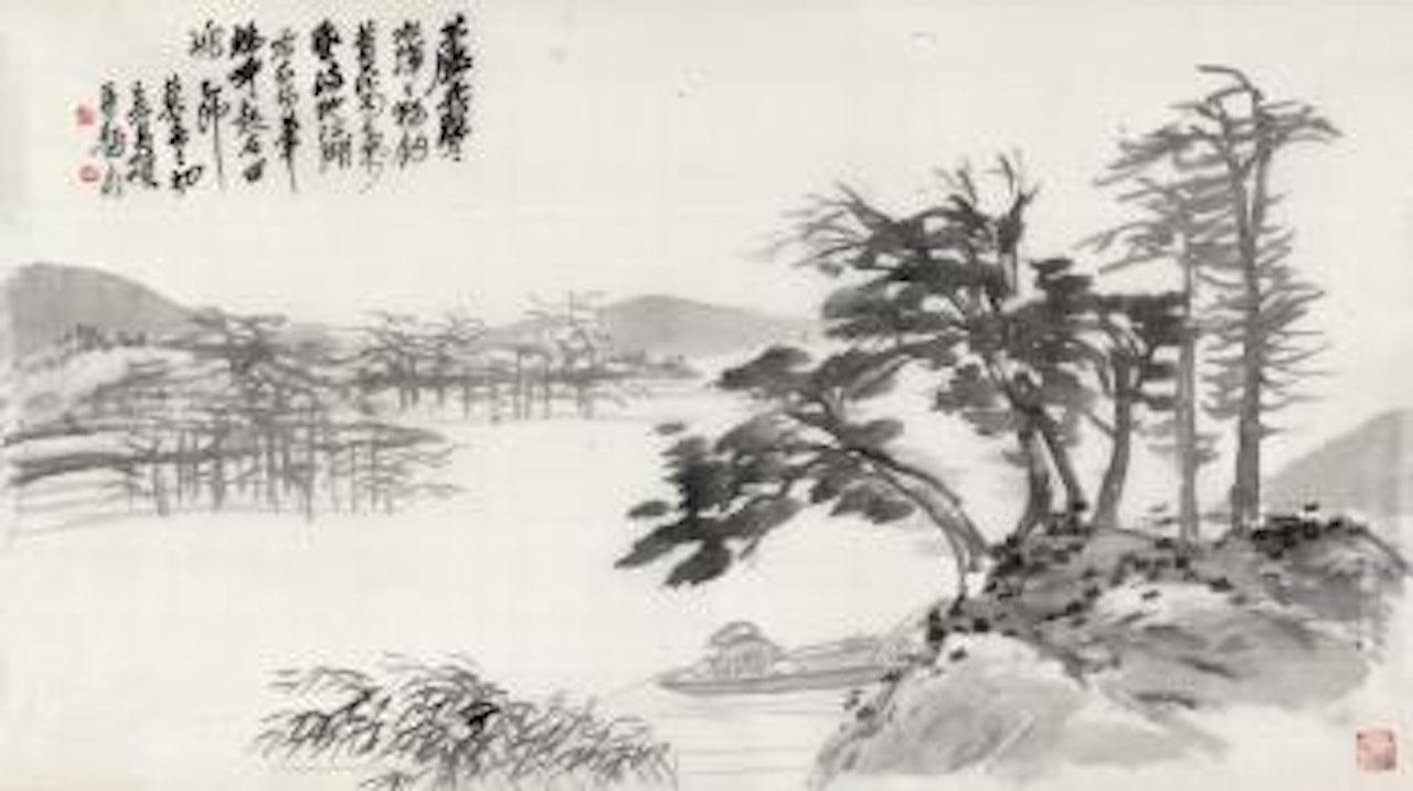 Fishing On The River by Wu Changshuo