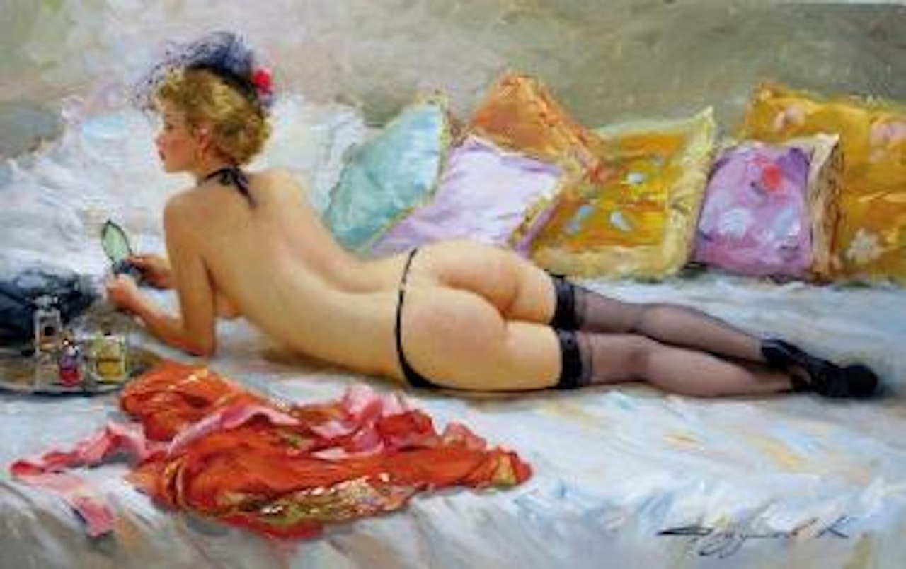 Nu au miroir by Constantin Razoumov