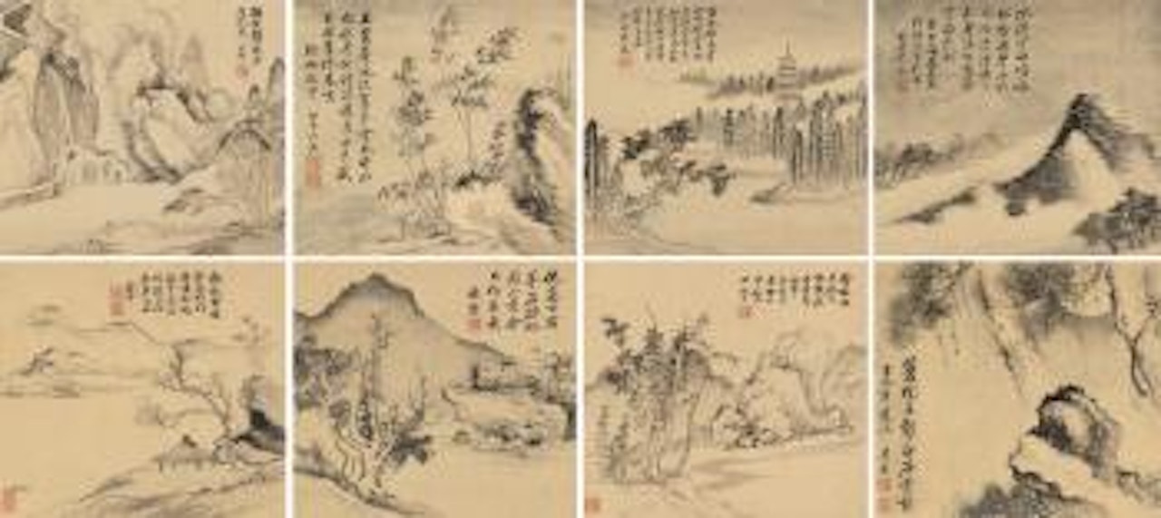 Various landscapes by Yun Shouping