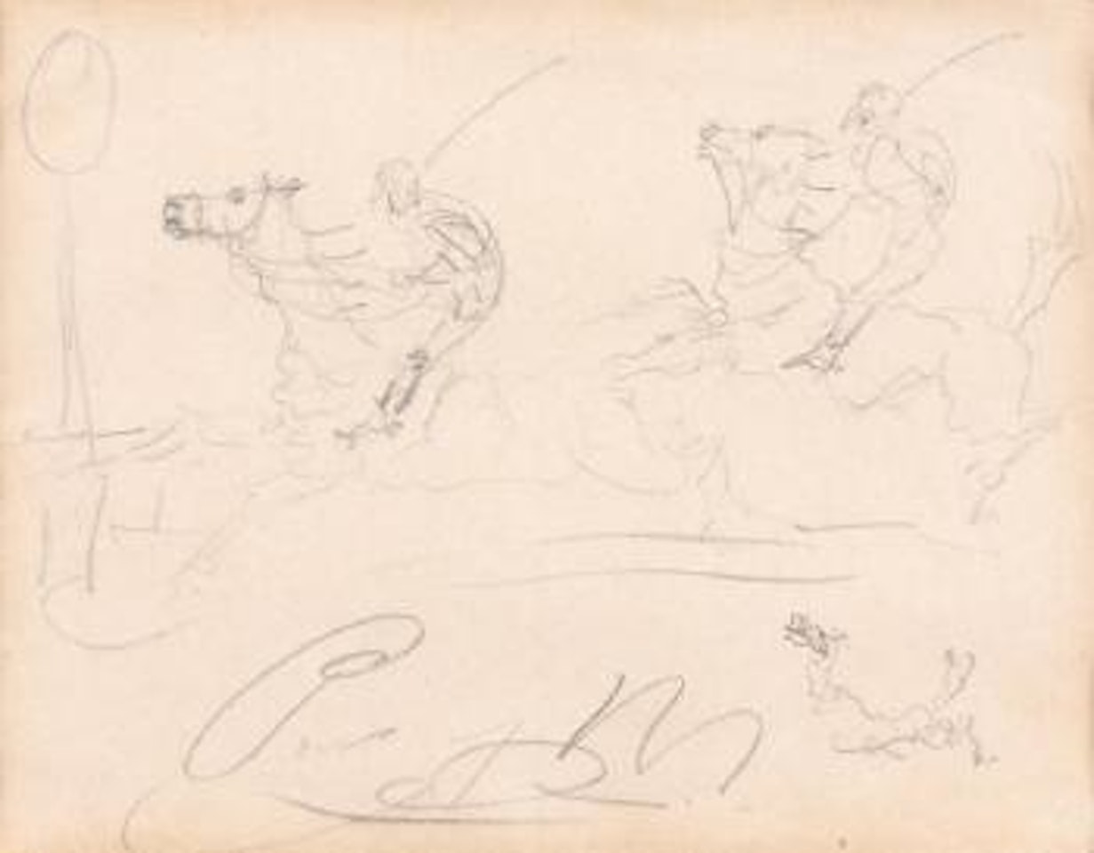 Cavaliers. Cheval au galop by Henri de Toulouse-Lautrec