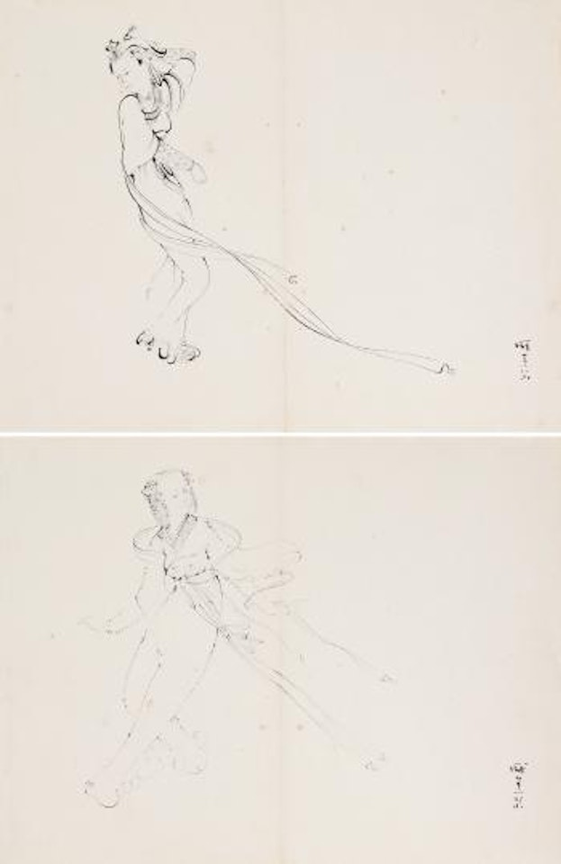 Ladies (Two Pieces) by Pang Xunqin