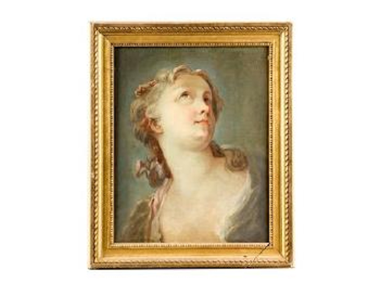 Étude de tête de femme by Charles-Joseph Natoire