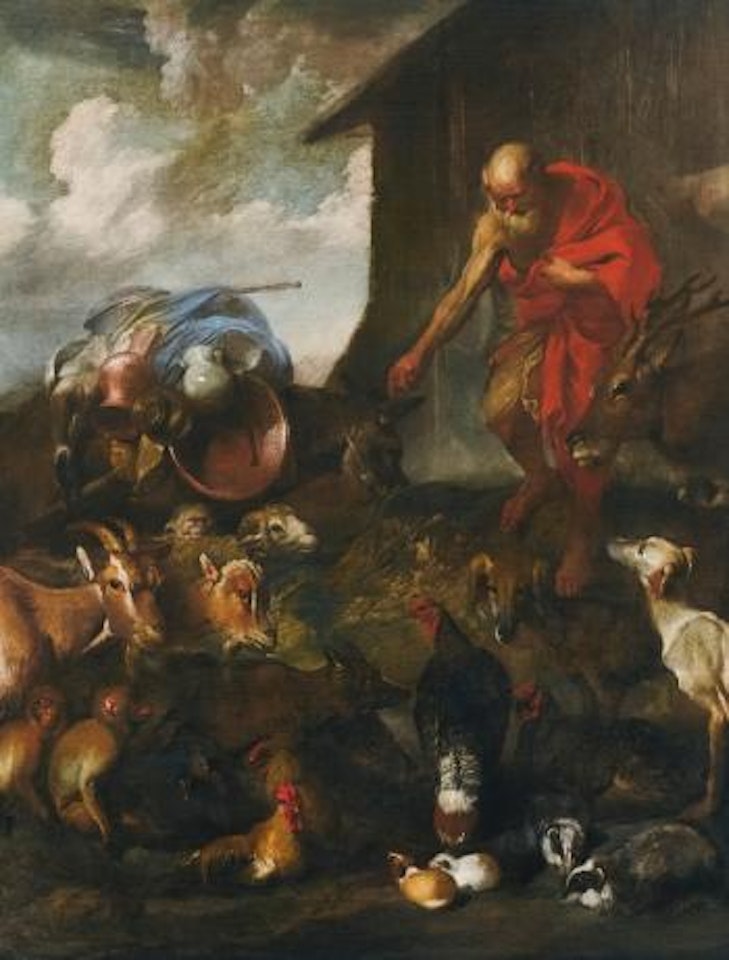The Animals Entering Noah's Ark by Giovanni Benedetto Castiglione