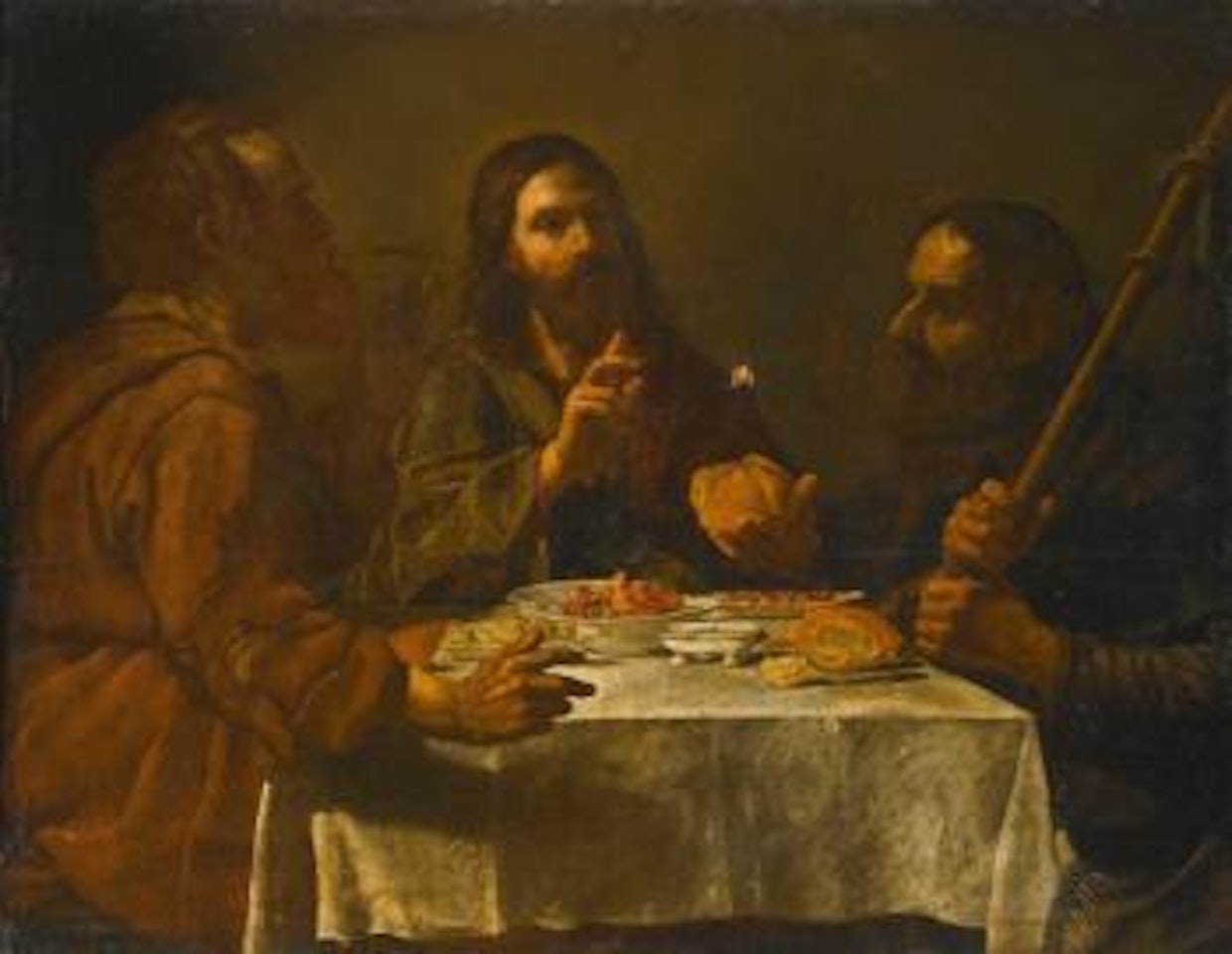 The Supper At Emmaus by Neapolitan School