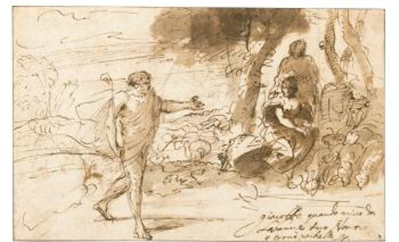 The Meeting Of Jacob And Rachel by Pier Francesco Mola