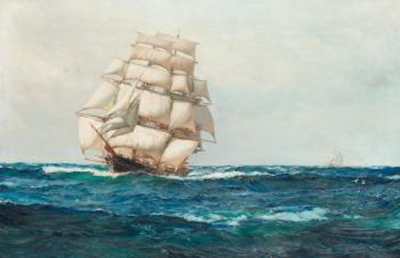Marinmålning by Montague Dawson