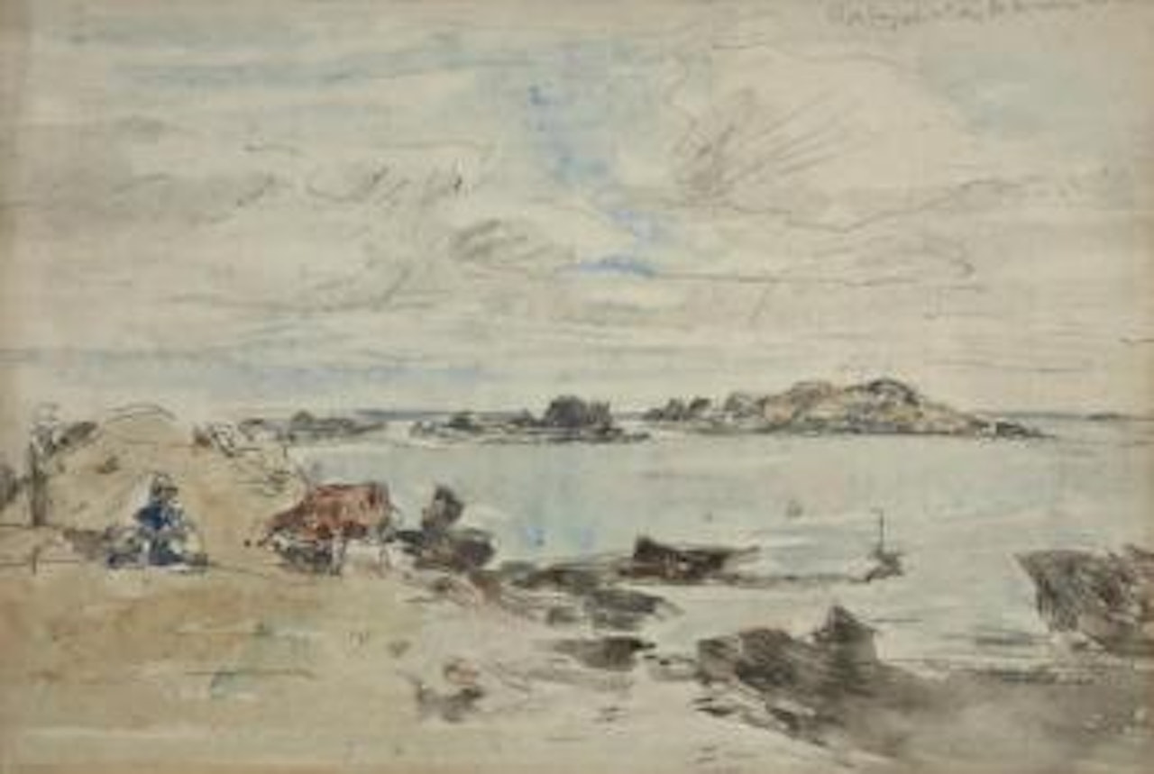Paimpol by Eugène Boudin