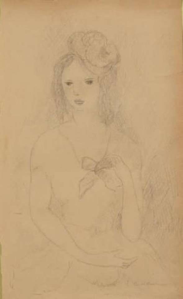 Lucile, portrait de jeune fille by Marie Laurencin