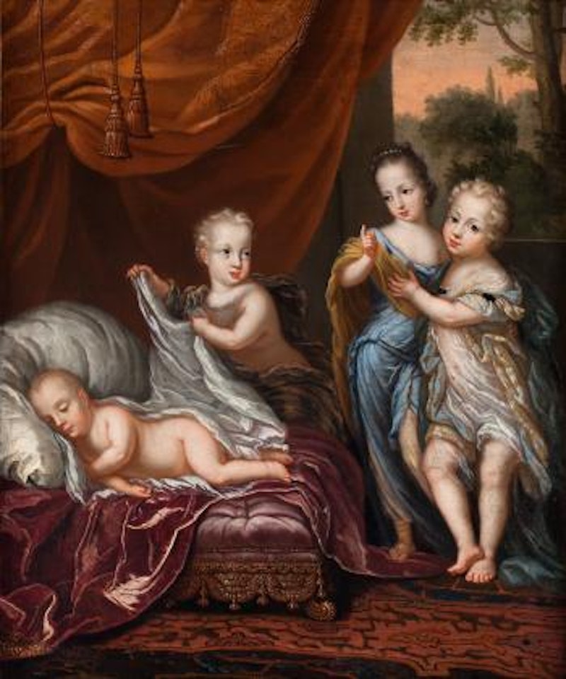 Karl XII med sina syskon by David Klöcker von Ehrenstrahl