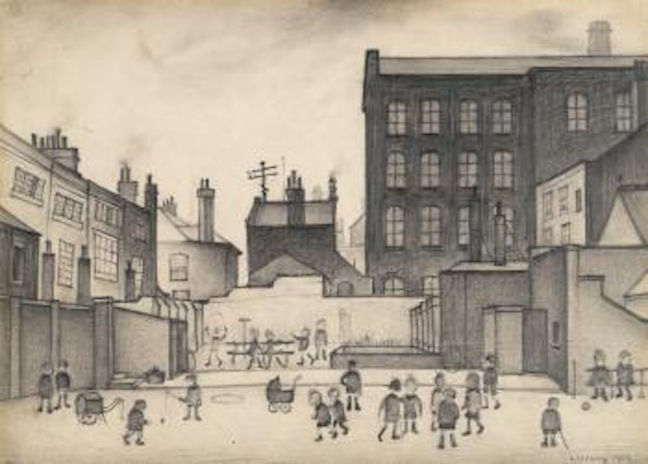 The School Yard by Laurence Stephen Lowry