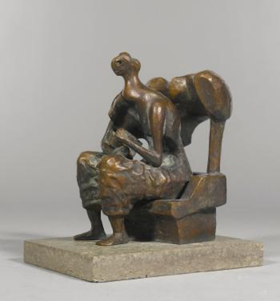 Seated Woman With a Book by Henry Moore
