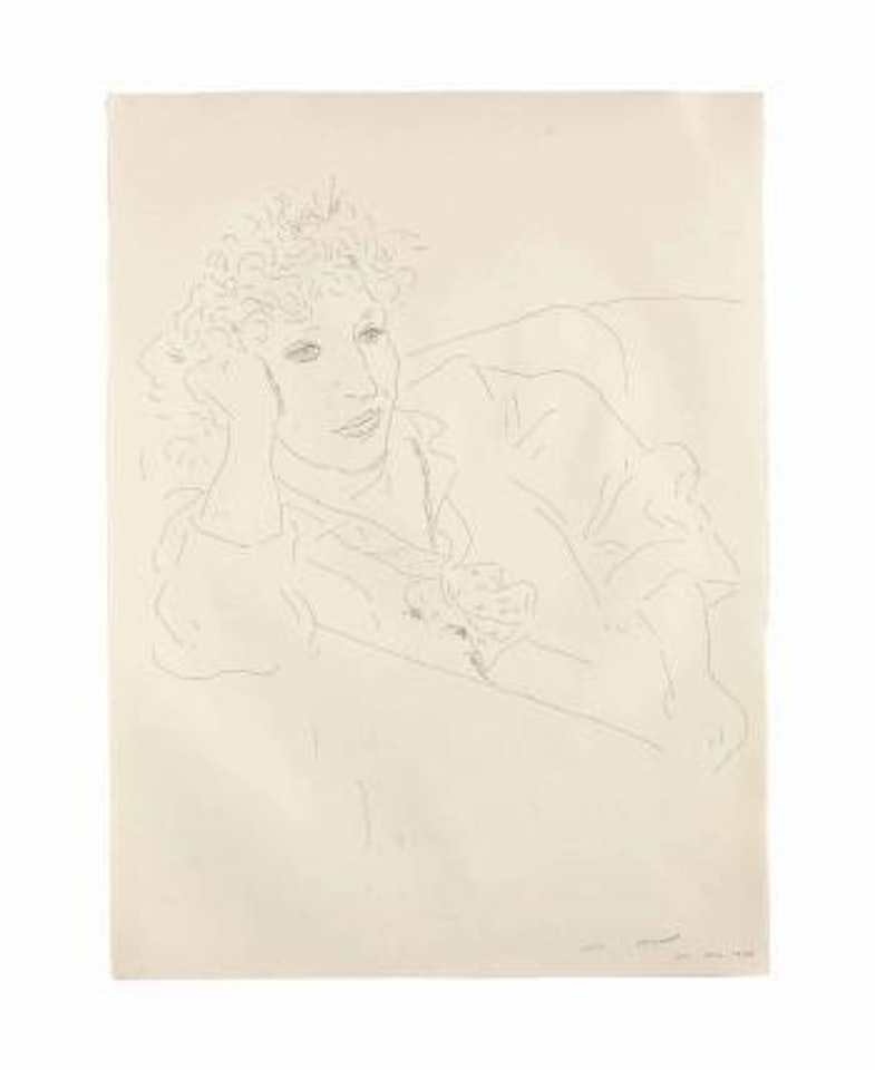 Celia Hollywood May 1984 by David Hockney