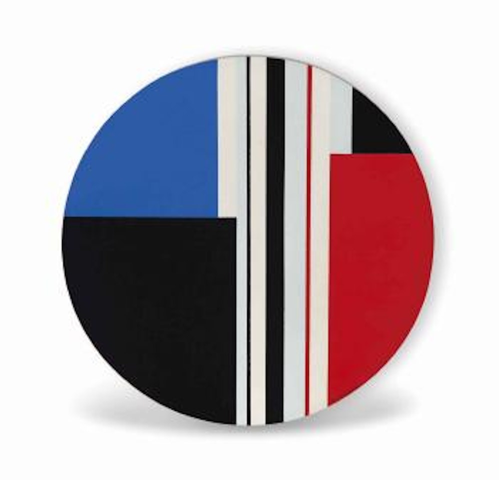 Red and Blue Tondo by Ilya Bolotowsky