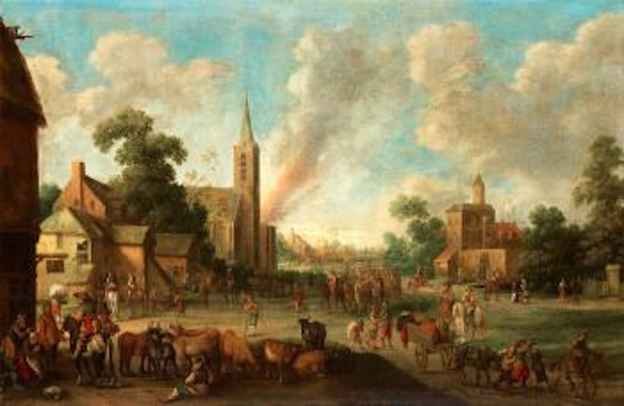 Soldater intar byn by Dutch School