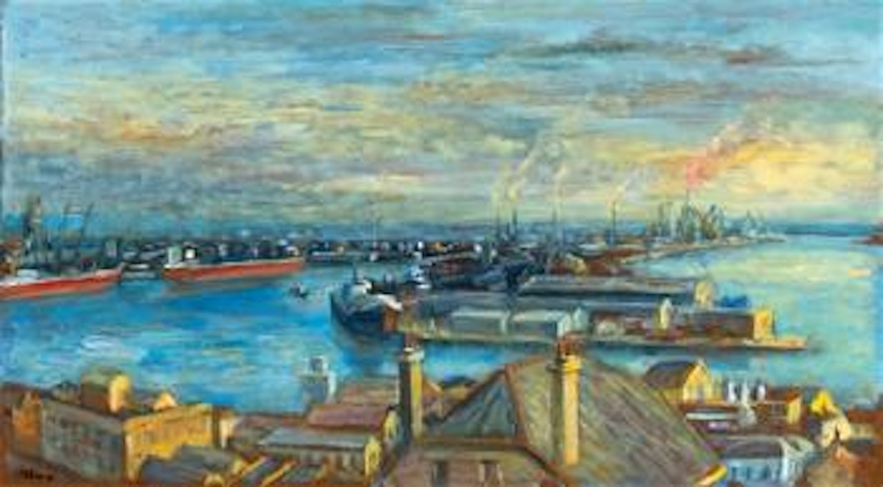 Dockyards, Newcastle by Margaret Hannah Olley