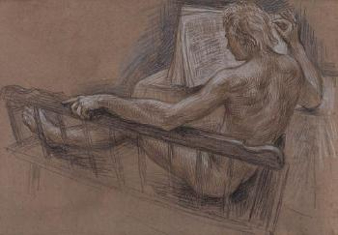 Jon reading, NM 226 by Paul Cadmus