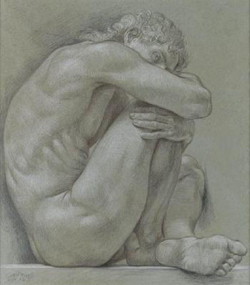 Male nude, NM 165 by Paul Cadmus