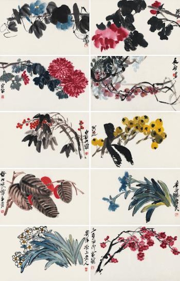 Flowers by Qi Baishi